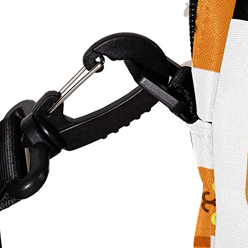 Maletín para portátil de 14 pulgadas antigolpes con estampado de gato y asa desmontable 4