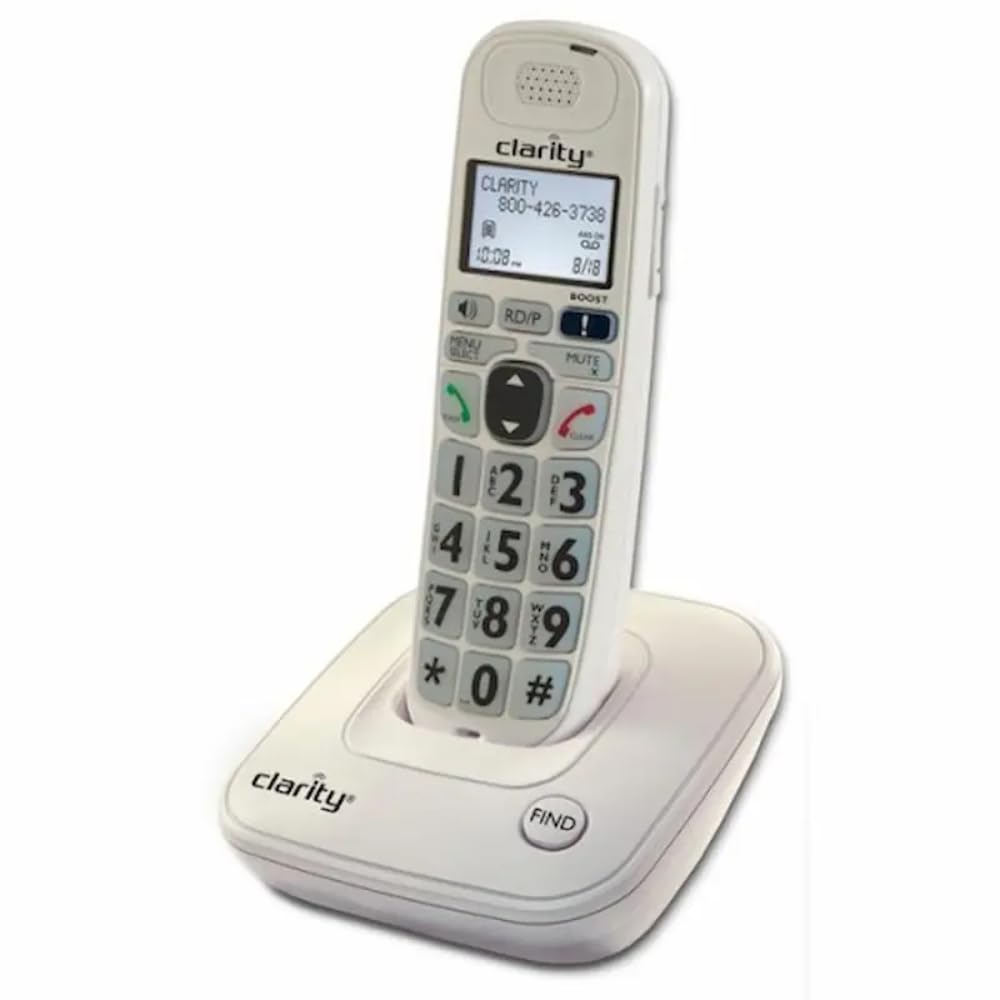 Clarity D704 40db Amplified/Low Vision Cordless Phone with CID Display