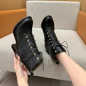 Rieker Veterlaarsjes veter blokhak met schachtprint en