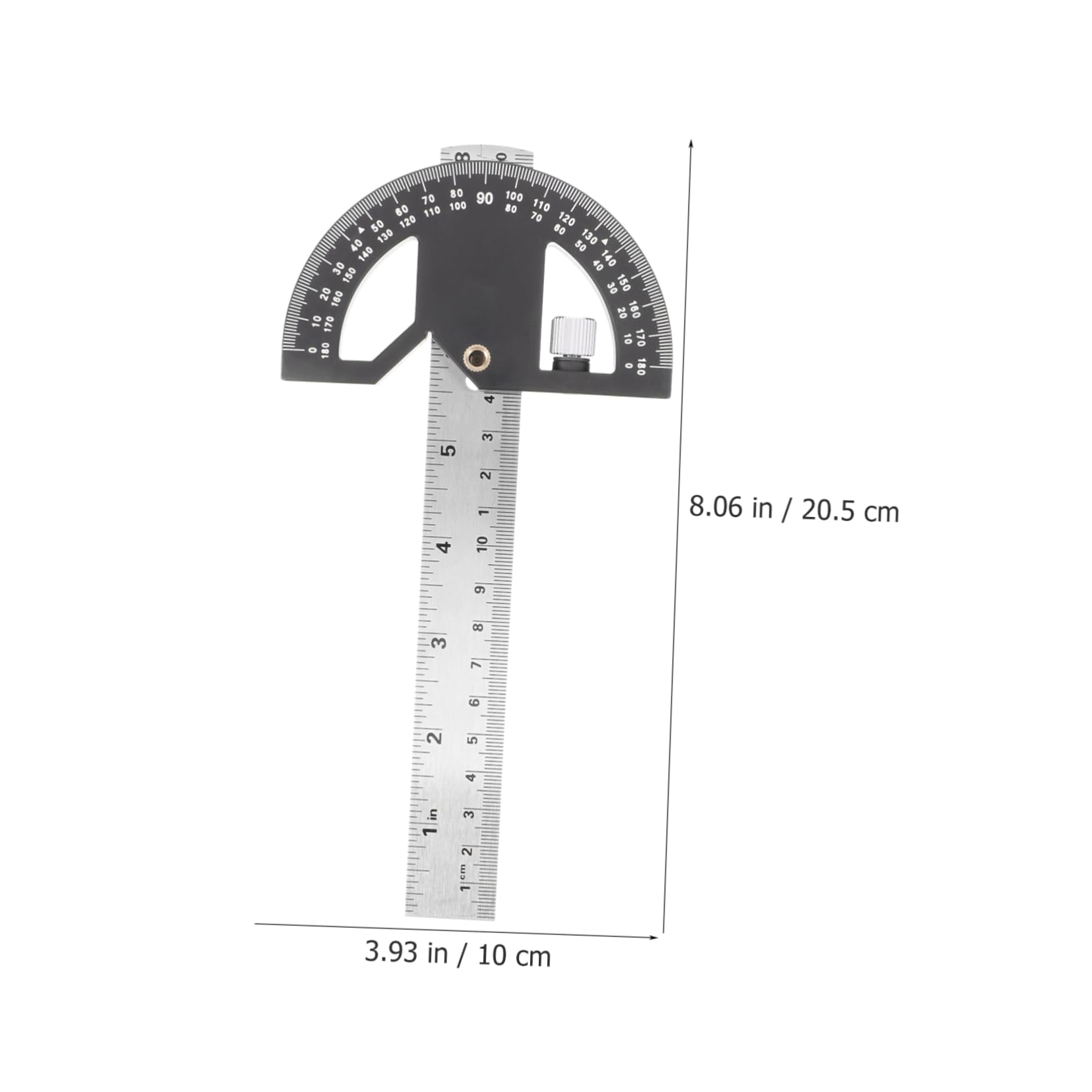 AUTSUPPL 1 Set Carpentry Angle Ruler Tools Angle Measuring Tool Protractor for Woodworking Miter Angle Finder Metal Protractor Square Woodworking Miter Protractor Miter Gauge Aluminum Alloy