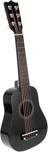 Miniatura 10 de Kisangel 1 guitarra de madera de 21 pulgadas y 6 cuerdas, guitarra popular de estilo vintage, guitarra acústica para niños principiantes (rosa)