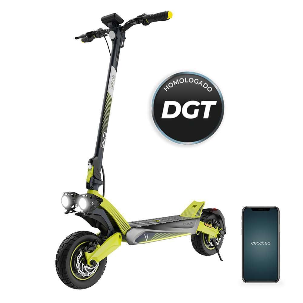 Cecotec Patinetes Eléctricos Homologados Bongo Serie V. 2200W, Autonomía hasta 70km, Doble Suspensión, Ruedas de 10", Sistema de Frenado Doble con Discos, e-ABS, Conexión App