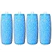 Produktbild [4 Stück] Canwn Extra Grob Mineral Ersatzrollen für Scholl Velvet Smooth Hornhautentferner Nachfüll-Rollen mit Diamantpartikeln(Blau)