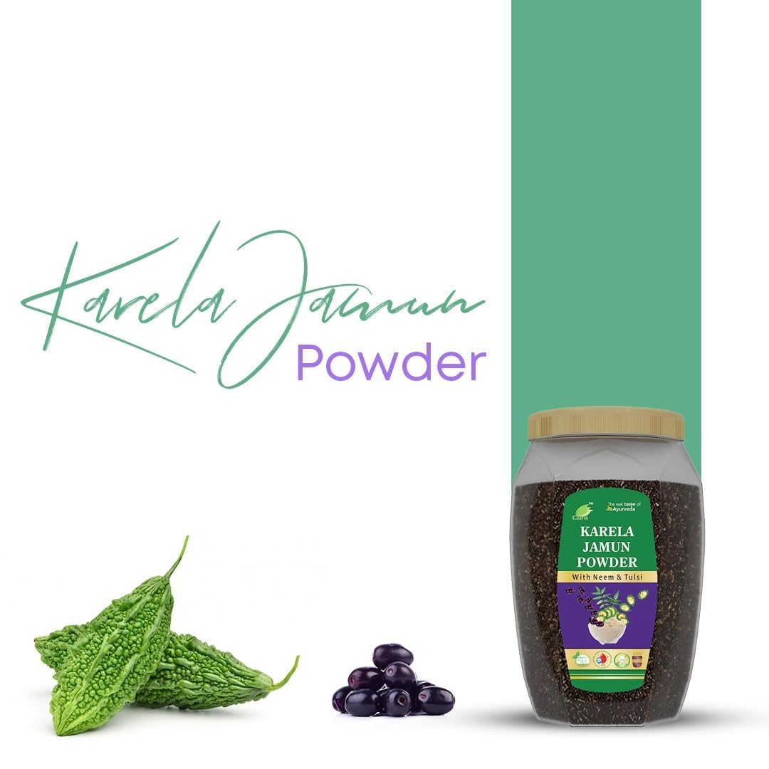 Cura Karela Jamun (with Neem) Powder 250gms (Pack of 2) 500gms 1