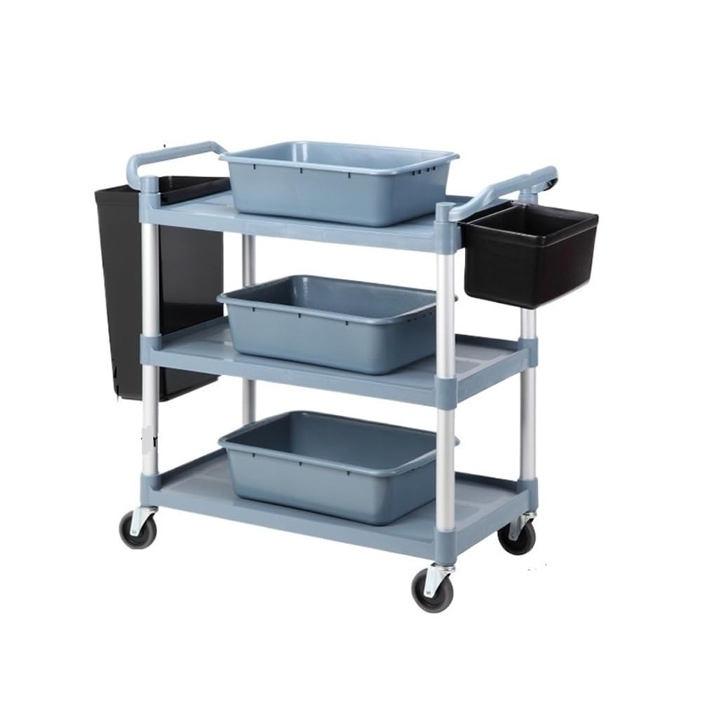 Carrello da cucina commerciale – Ruote silenziose multiuso per piatti e vassoi, ideale per ristoranti e servizi di catering (medio)