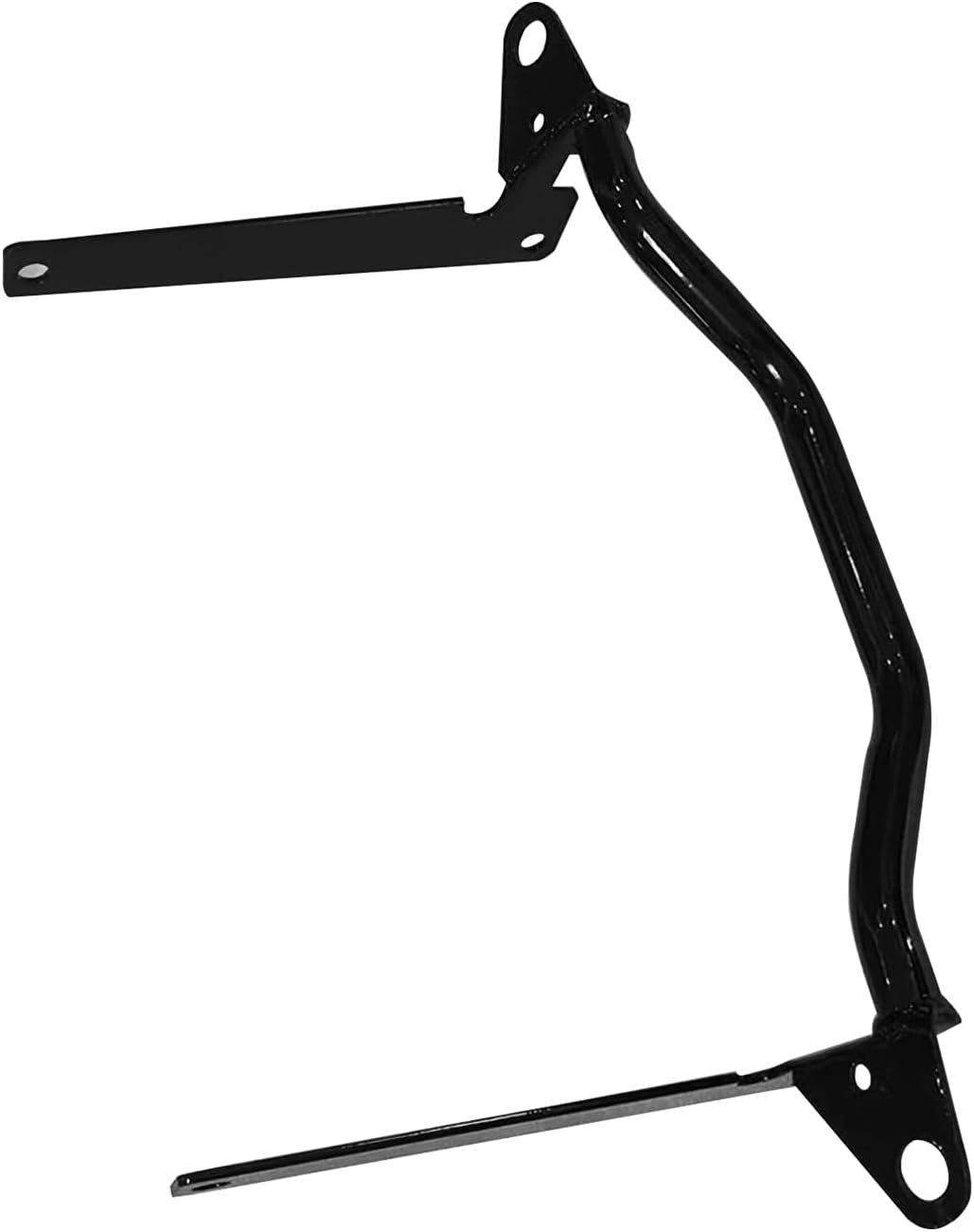 Motorcycle Auxiliary Lights Front Spotlight Pass Foglight Holder Lamp Mounting Bracket Bar for Harley Softtail Deluxe Fat Boy 1998-2017, Black