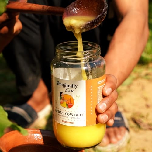 Image of Originally Desi A2 Desi Cow Ghee (5 Litre Dolchi)| Traditional Bilona Churned | Cultured Ghee | Cow Milk Ghee | Free Grazed Desi Cows | Pure, Organic & Natural | Lab Tested