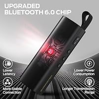 Monster S290 Bluetooth Speaker, Portable Bluetooth Speaker with 30W Loud Stereo Sound, Bluetooth 6.0, 20H Playtime, TWS Pairing, Support AUX/TF Card, IPX6 Waterproof Wireless Speaker for Home, Travel — image 4