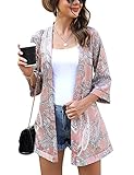 ELEGANT KIIMONO CARDIGAN --- Floral Kimono Design machen Sie noch prächtiger und prächtiger, drei verschiedene Blumendrucke bieten Ihnen mehr Auswahl für Urlaub und Tageskleidung. Perfekt für Ihren Bikini, Tankini, Monokini, Bademode, Beachwear, Badeanzüge, Beachwear und Tageskleidung.