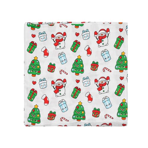 Image of Muslin Swaddle Blanket for Unisex, Soft Breathable and Skin-Friendly Baby Swaddles for Boys & Girls, Baby Blanket, Newborn Receiving Blanket, Christmas Blankets Babies, Large 42 x 47 inches