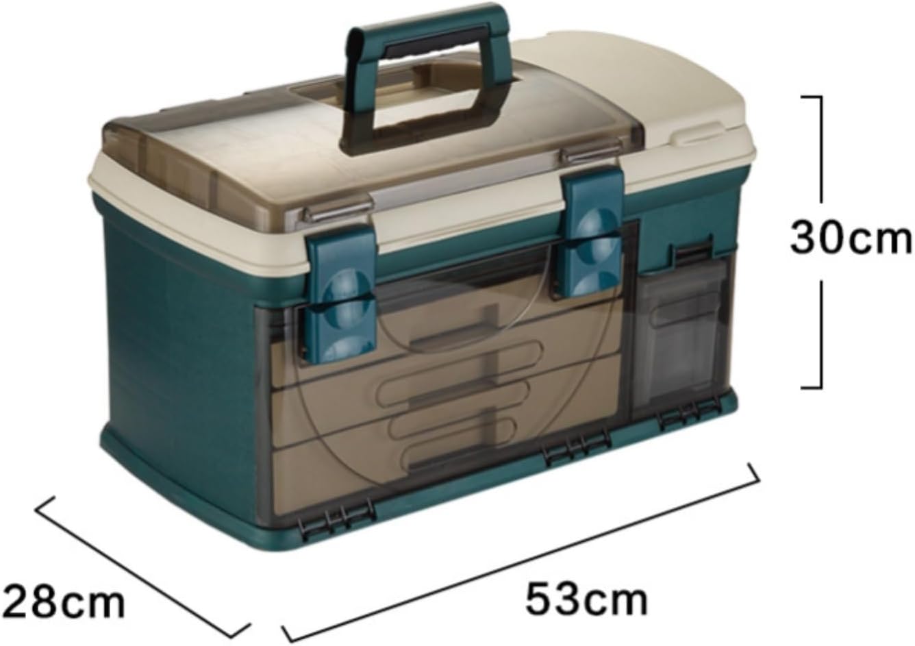 Fishing Tackle Box, Multifunctional Fishing Gear Box Portable Spinner Bait Camping Classification Storage Art & Craft Case