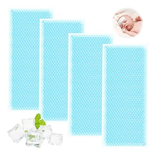 40 Piezas Parches para el Enfriamiento del Gel de, Bolsa Gel Frio, De Parche de Alivio de De Refrigeración, Refresca en Verano, Alivia el Dolor de Cabeza, Alivia la Fatiga, Refresca