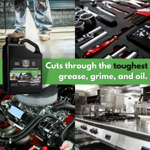 Procare - Degreaser Concentrate - Tool, Shop Floor, Engine & Commercial Kitchen Cleaner - Cleaning Supplies - Degreaser - Made In The Usa (1 Gallon) #TOP5