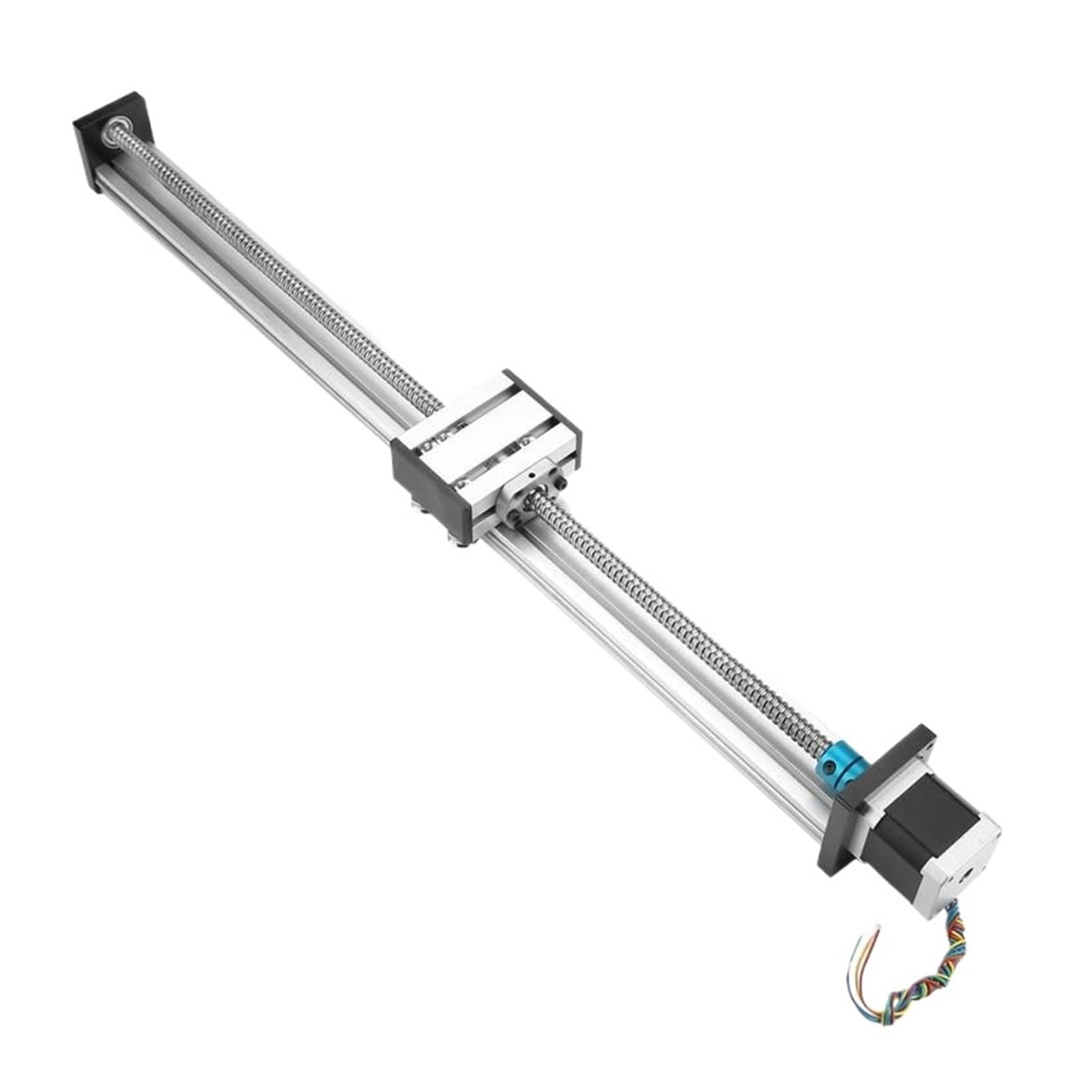 Metal Ball Screw nut CNC Linear Motion Stage Slide 1204 Ball Screw Linear Slide Rail Set Long Stage Actuator Stroke 500/400/100mm+42 Stepper Motor(500mm)