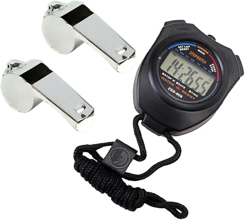 Miniatura 4 de BESPORTBLE Pcs Cronómetro de cuenta regresiva silbatos de doble canal temporizador electrónico para actividades deportivas Correr Carreras Natación