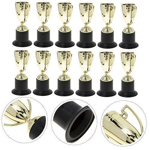 INOOMP 12 peças Modelos de troféus de plástico Adereços para troféus de festa Crianças Prêmio Troféu