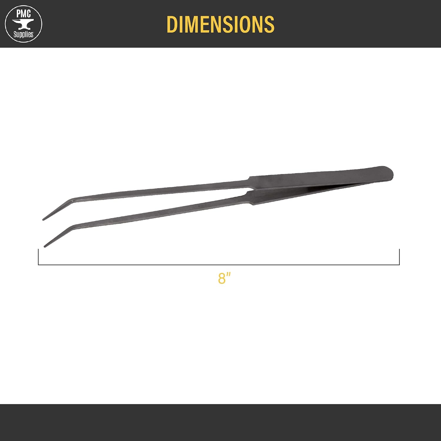 8" Jumbo V-Shaped w/Fine Pointed Tips Jewelry Making Beading Repair Tools Tweezers