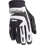 Cortech DX 2 Men's Textile Street Racing Motorcycle Gloves - Black/White / X-Large