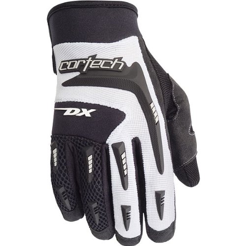 Cortech DX 2 Men's Textile Street Racing Motorcycle Gloves - Black/White/X-Large