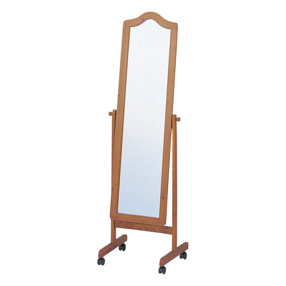 Amazon.co.jp: MIRROR 木製スタンドミラー W495×D395×H510 (番号：1