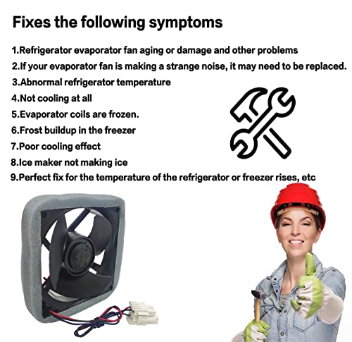 Upgraded Da81-06013A Da31-00287A U92C12Ms1B3-52 (Oem) Refrigerator Evaporator Fan Motor For Samsung, Compatible With Samsung: Rf28Hmedbsr/Aa Rf28Hfedtsr/Aa, Rf26Hfendsl/Aa, Etc -15-Years Warranty #TOP3