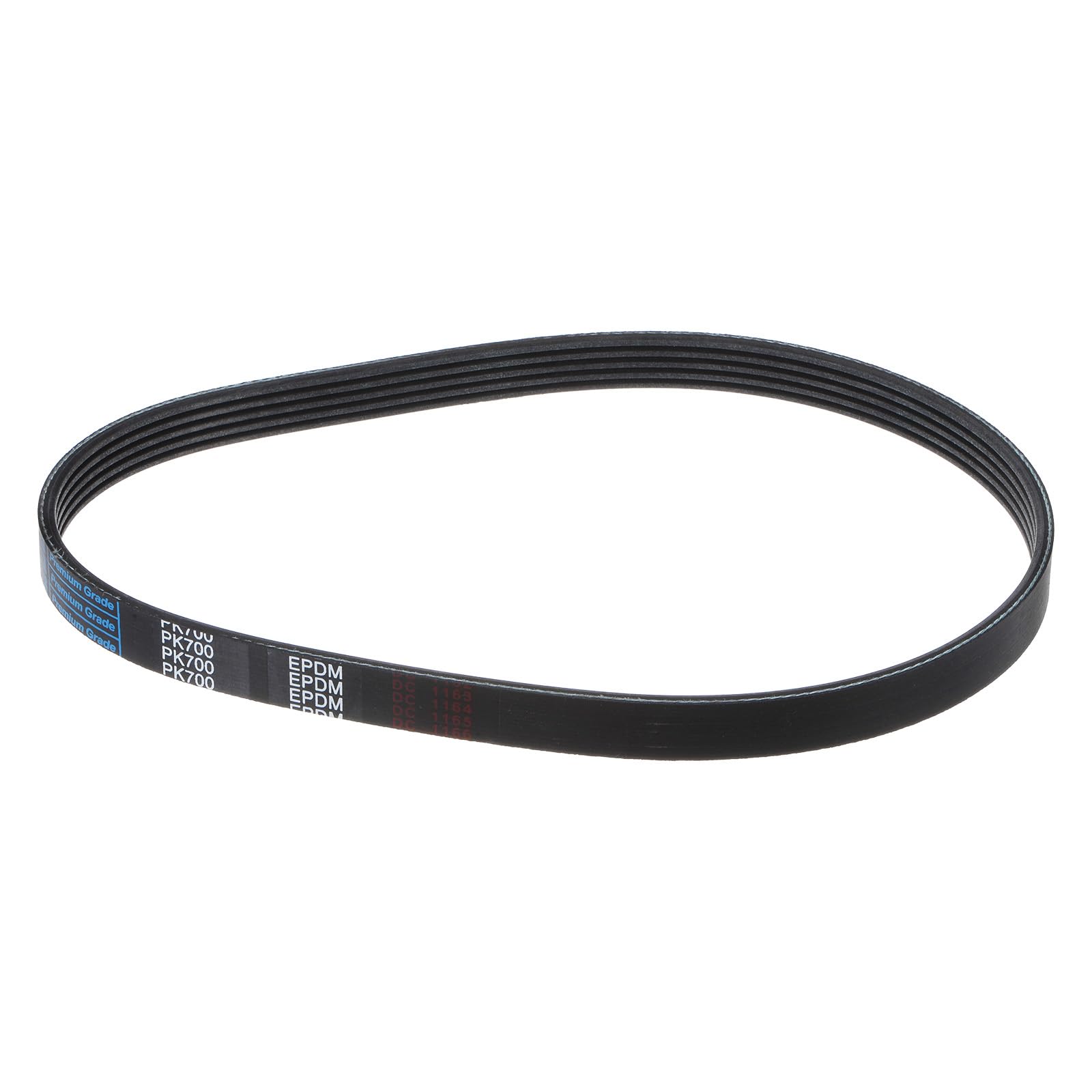 sourcing map Courroie Striée 5PK700 5 Nervures 700mm de Longueur x 18mm de Largeur x 5mm D'Épaisseur, Courroie Poly V en EPDM, Courroie de Transmission Industrielle Serpentine