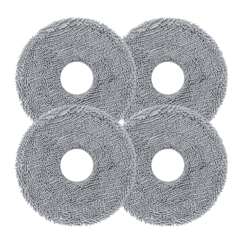 Image of Roborock 4-Pack Replacement Mop Pads for Saros 20, Qrevo Edge 2, Saros 10R, Qrevo Edge 3 Pro, Qrevo 2 Pro, Qrevo CurvX, Saros Z70, Reusable Mop Pads for Hardwood Tile Marble Carpet