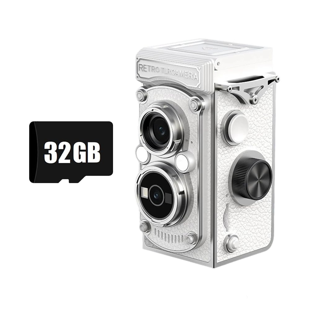 Mini cámara digital vintage 1080P con flash integrado para grabar vlogs sin complicaciones 8