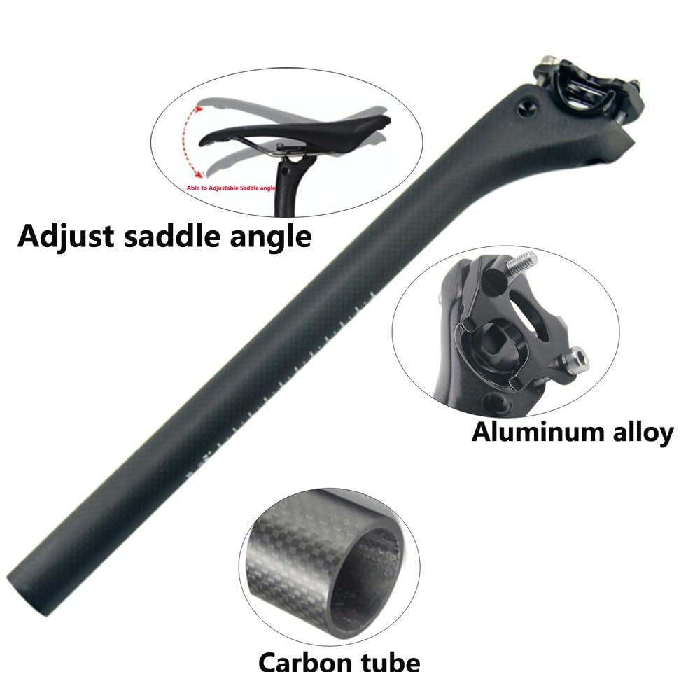 Sztyca podsiodłowa Siodełko węglowe do przesunięcia rowerowego 25mm sztyca roweru szosowego 25.4/27.2/30.8/31.6mm komponenty MTB rower MTB E-Bike rower podsiodłowa