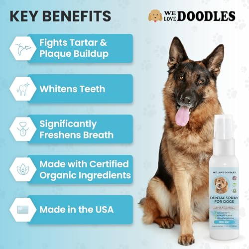 Welovedoodlesdogdentalsprayorganicdentalsolutionsplaquetartarcontrolspraynaturaloralcaredogforhealthyteethgumsfreshensbreathspray4oz Urban Country Home Decor We love doodles dog dental spray organic dental solutions plaque tartar control spray natural oral care dog for healthy teeth gums freshens breath spray 4oz urban country home decor