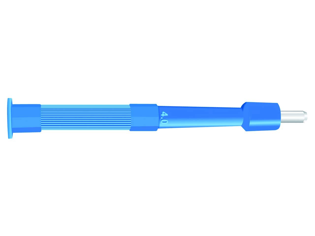 Gima - Sterile Einweg-Biopsieküretten/-stanzen, scharfe Klinge aus nahtlosem rostfreiem Edelstahl, Latex-frei, gerippter Handgriff, Größe: Ø 4 mm, Klingenlänge 8 mm, 10 Küretten in Blister.