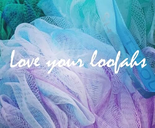 Loofah Bath-Sponge Swirl-Set-Xl-75G By Shower Bouquet: Extra-Large Mesh Pouf (4 Pack Color Swirls) Luffa Loofa Loufa Puff Scrubber - Big Full Lather Cleanse, Exfoliate With Beauty Bathing Accessories #TOP5
