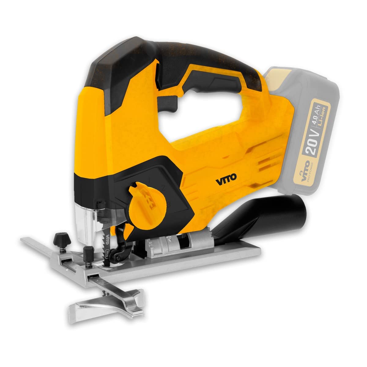 VITO - PACK 7 Outils sans fil 20V 2 Batteries lithium 4Ah + Chargeur rapide 20V + Sacoche à outils