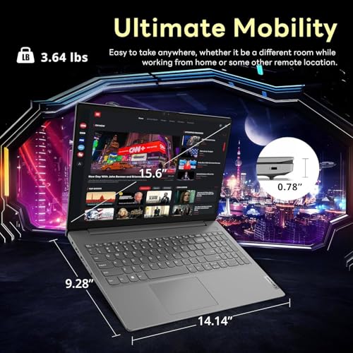 Image of Lenovo 15.6 Laptop Computer, Intel 10-Core i7-13620H, 24GB RAM, 1TB PCIe SSD, WiFi 6, Numeric Keypad, All-Day Power, USB-C HUB, Windows 11 Home, Copilot AI PC for Professionals, Students & Business