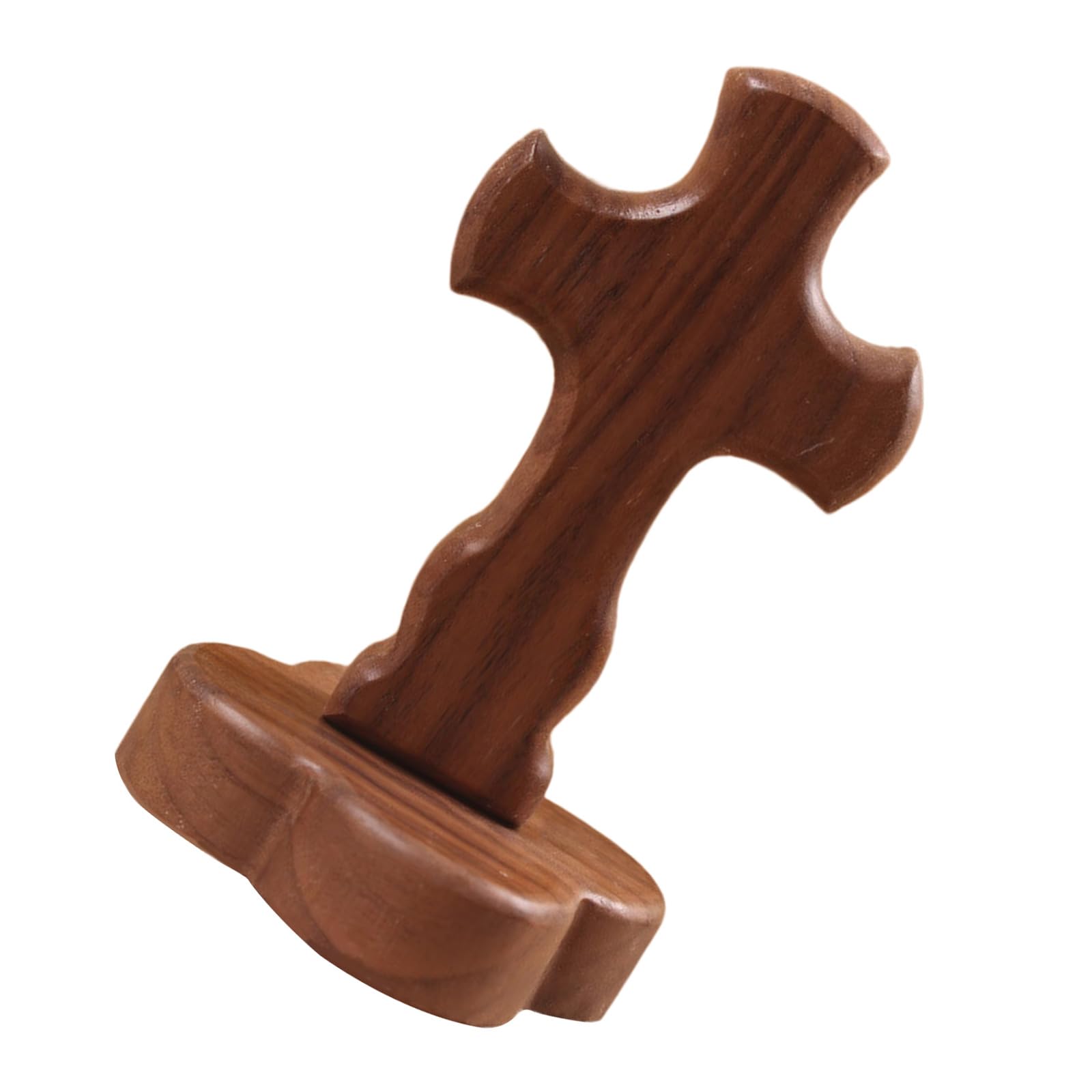 Kalttoy Crosses Sculpture with Base Table Altars Religious Ornament for Home Decoration Crosses