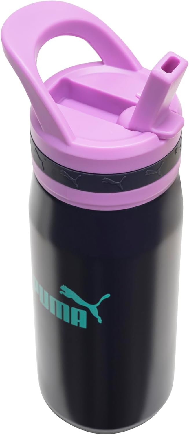 PUMA 18oz Spree Water Bottle, Navy, OS