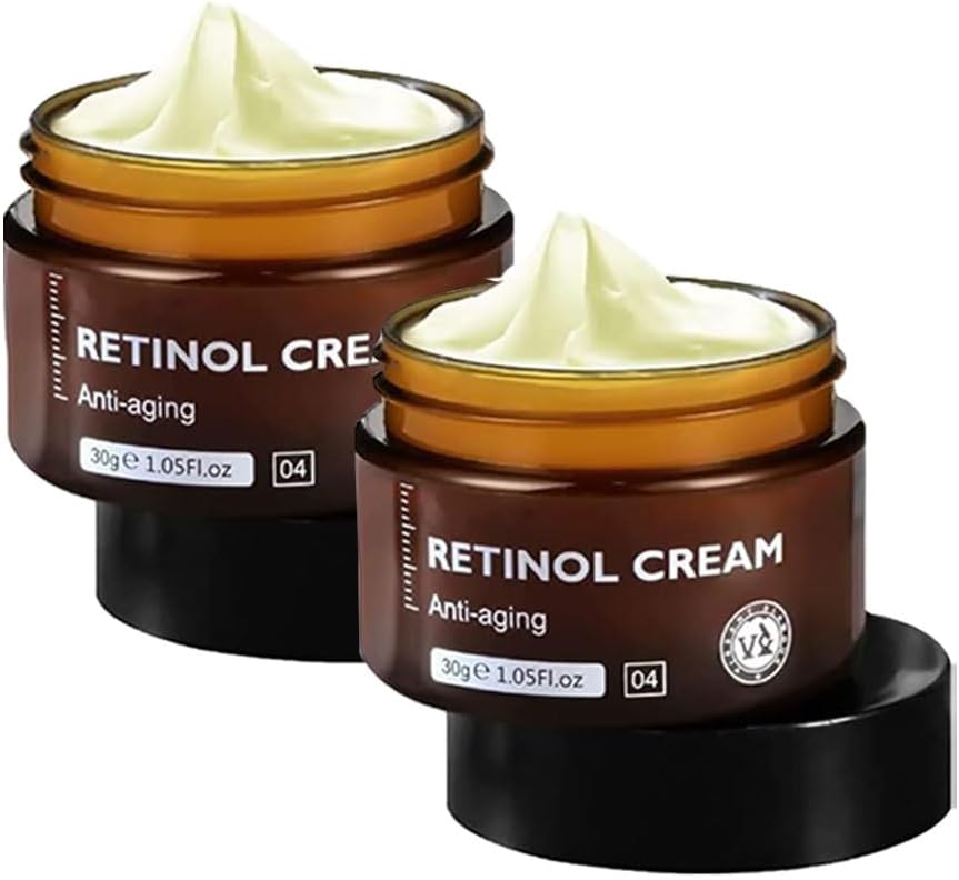 2 pcs Retinol Face Cream -aging -oxidant Reduce Fine Lines Firming Whitening,Rapid Wrinkles & Fight Fine Lines 30g*2