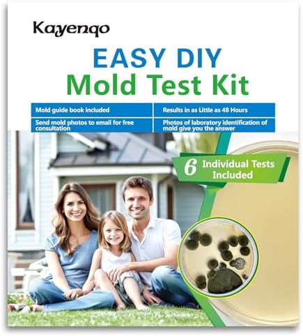Mold Test Kit for Home - 6 Simple Detection Tests,Test HVAC System,Home Surfaces,&Indoor Air Quality Testing Kits,DIY black Mold Detector at Home,Includes Detailed Mold Identification Guide,air Tester