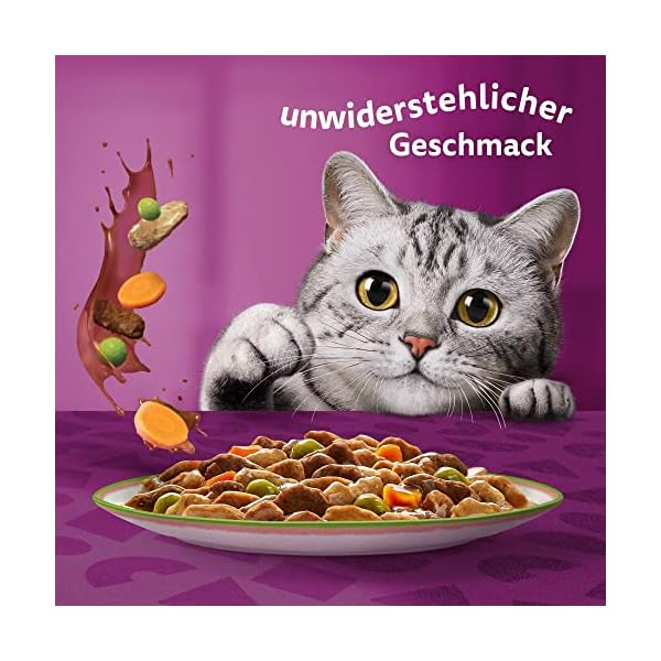 Whiskas Adult 1+ Katzennassfutter Tasty Duo Surf & Turf in Gelee, 84 Portionsbeutel, 84x85g (1 Großpackung) – Hochwertiges Katzenfutter nass, für ausgewachsene Katzen – Bild 6