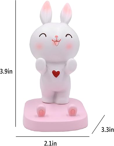 Miniatura 42 de Lindo conejo teléfono móvil soporte animal Smartphone escritorio soporte para todos los teléfonos móviles Bunny teléfono soporte escritorio
