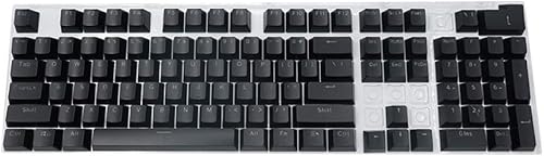 shlutesoy 104 unidsset teclado mecánico retroiluminado para juegos teclado portátil juegooficina negro