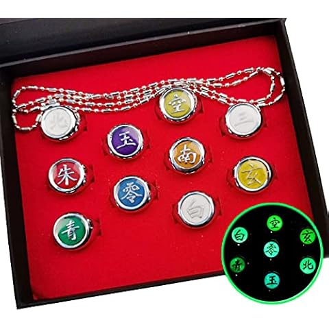 Miotlsy Naruto Rings Set in Box Cover