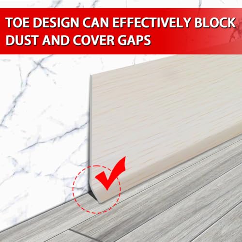 image for FONUNO Vinyl Wall Base Baseboard Molding Trim 4