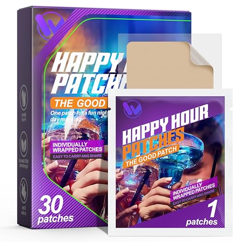 WOFANLI Party Patches Individually Wrapped 30 Pack-Use Before Drinking, for a Wake Up Refreshed Morning After Party Natural Recovery Patches, Enjoy Partying Without Any Worries
