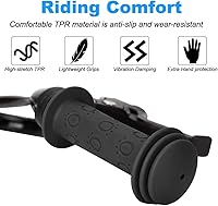 Vista 2 de Empuñaduras de bicicleta para niños, empuñaduras de manillar de bicicleta de 4.134 in con patrón de hongos para bicicletas, bicicletas de equilibrio