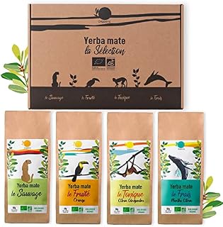 ORIGEENS ORGANIC YERBA MATE SET x4 | Organic Yerba Mate Tea 4x80gr | Mate Set, Gift Idea