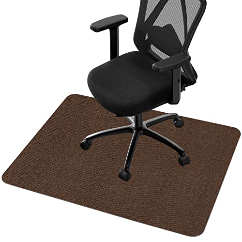 Chair Mat For Hard Floors,Computer Gaming Chair Mat,Office Chair Mats For Hardwood & Tile Floor,Large Anti-Slip Floor Protector Rug,Anti-Slip,Easy To Clean,Coffee(48"X36") #TOP20