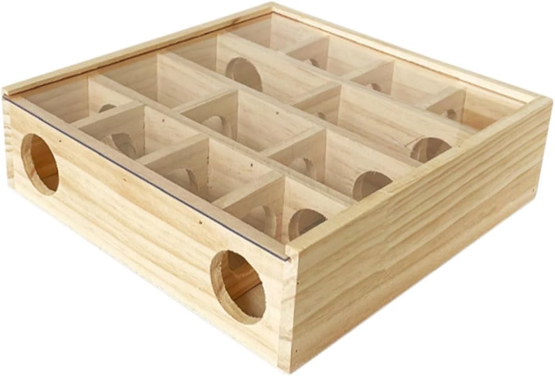 Wooden Hamster Maze Toy Small Animal Activity for Hamsters Chinchillas Pet Accessory