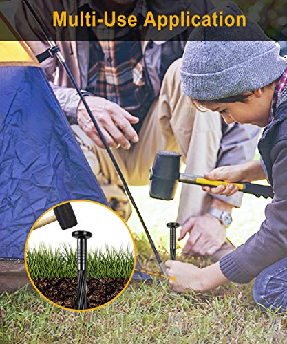 Meboyz 50-Pack Plastic Edging Nails, 8-Inch Paver Edging Spikes, Spiral Nylon Landscape Anchoring Spikes For Paver Edging, Weed Barrier, Artificial Turf & More Weed Barrier, Artificial Turf & More. #TOP5