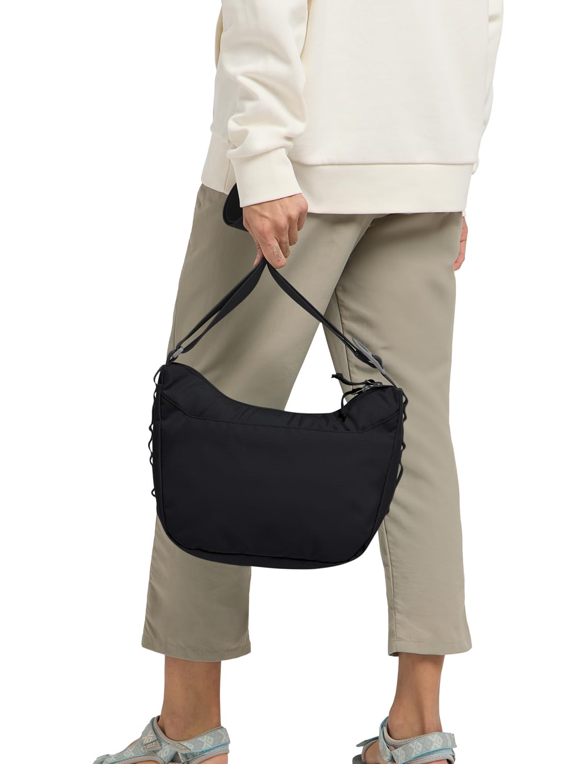 Jack Wolfskin Damska torba na ramię, czarna, czarny